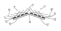 LED lamp for homogeneously illuminating hollow bodies