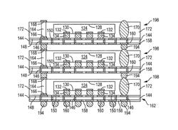 Semiconductor device and method of forming a stackable semiconductor package with vertically-oriented discrete electrical devices as interconnect structures