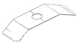 Cutting blade for rotary tool