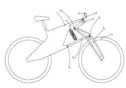 SUSPENSION SYSTEM FOR THE FRONT WHEEL OF SINGLE-TRACK TWO- WHEELED VEHICLES NAMELY MOTORCYCLES AND BICYCLES