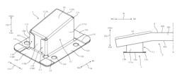 Impact absorbing member and bumper device