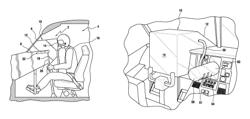 Glare shield equipped with an emergency vision apparatus