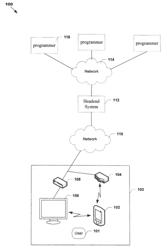 Automatic on-demand navigation based on meta-data broadcast with media content