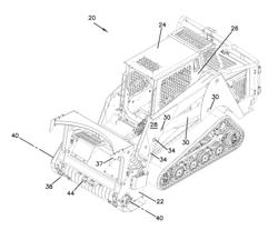 HYDRAULIC DRIVE AND BRAKING CIRCUIT FOR A MATERIAL REDUCING APPARATUS