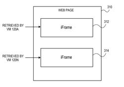 Composing the display of a virtualized web browser