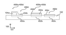 Method for processing a carrier, a carrier, and a split gate field effect transistor structure