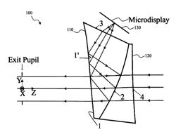 Optical see-through free-form head-mounted display