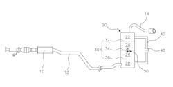 Structure of exhaust system for CDA engine