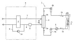 Liquid concentration detector for a blood purification apparatus