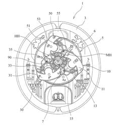 Timepiece with movable ornamental body