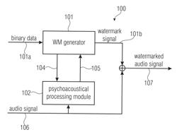 Watermark signal provider and method for providing a watermark signal