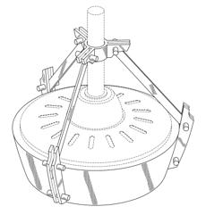 Ceiling fan motor housing