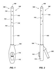 BODY CAVITY DRAINAGE DEVICES INCLUDING DRAINAGE TUBES HAVING INLINE PORTIONS AND RELATED METHODS