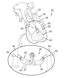 Surfboard bag hammock