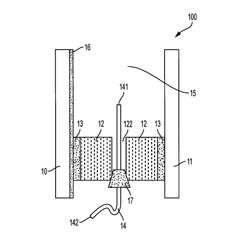 Insulated glazing panel comprising at least one internal space containing a layer of an insulating gas and method of manufacturing such a glazing panel