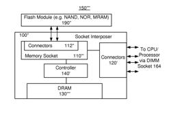 Socket interposer and computer system using the socket