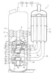 MULTIPLE CYLINDER ROTARY COMPRESSOR AND REFRIGERATION CYCLE APPARATUS