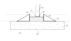 Reinforced arch with floating footer and method of constructing same