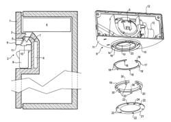 Dispenser niche for a refrigerator