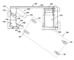 Apparatus for inserting a cart, such as a cart with one or more fixed wheels, into an enclosure