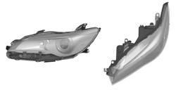 Front combination lamp for an automobile