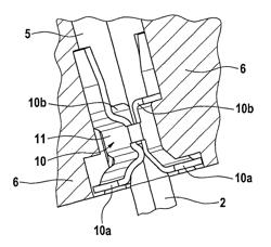 Electrical plug connector having an upstream contact terminal