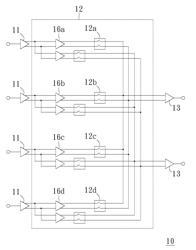 INTEGRATED CIRCUIT CHIP FOR RECEIVER COLLECTING SIGNALS FROM SATELLITES