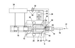 Coupling device for connecting a brake input element to a main brake cylinder and method for operating such a coupling device