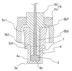 Fluid measurement sensor attachment structure