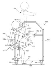 FOUR BAR APPARATUS AND METHOD FOR LIFTING, LOWERING, EXERCISE AND SELF-PROPELLED TRANSIT