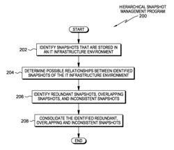 Snapshot management in hierarchical storage infrastructure