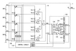 Protective semiconductor device for secondary cell