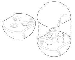 Vial holder element assembly