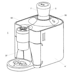 Coffee beverage system using a coffee bean cartridge