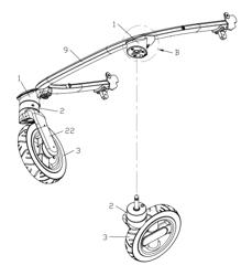 WHEEL ASSEMBLY AND STROLLER HAVING THE SAME