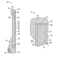 Golf club head with polymeric face