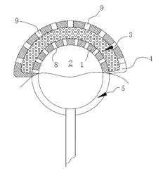 Oil-water separating device and floating oil collecting system comprising same