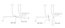 Control device for varying the angle of air conditioning discharge flaps