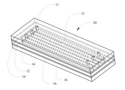 METHOD AND APPARATUS FOR TAPED INTERLAYER FLOW CELL WITH MASKING AND CONDUCTIVE TRACES