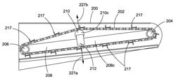 Combine crop conveying and feeding system