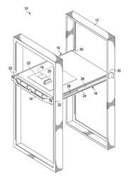 Adaptive Information Handling System Rack Rail Mount