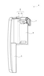 Cooling device comprising a door opening mechanism