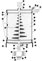 Downstream bioprocessing device