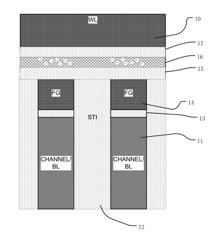 Floating gate memory device with interpoly charge trapping structure