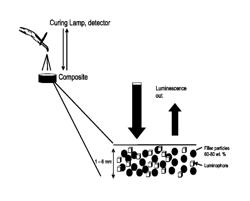 LIGHT SOURCE, DETECTOR AND LUMINESCENT COMPOSITE