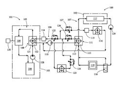 Vehicle heat pump system and method utilizing thermal storage