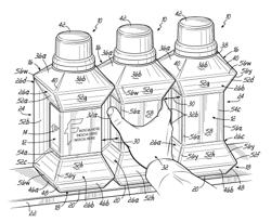 Product container having narrowed waist portion