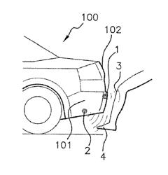 Method for opening/closing of a secure hands-free access by detection of movement of a lower member of a user