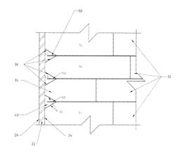 Furnace with refractory bricks that define cooling channels for gaseous media