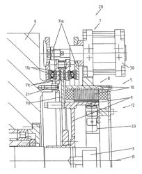 Mechanical metal-forming machine having a flywheel coupled to a rotor of an auxiliary drive and method for providing the mechanical metal-forming machine